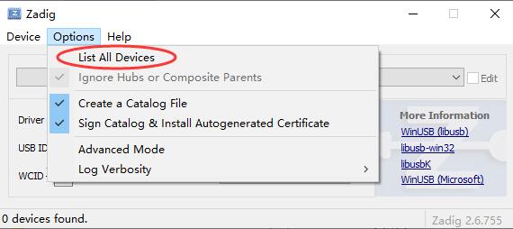 List All Devices
